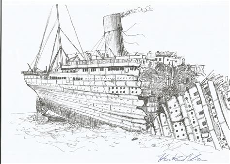 Titanic sketch by Admiral-Kevin on DeviantArt