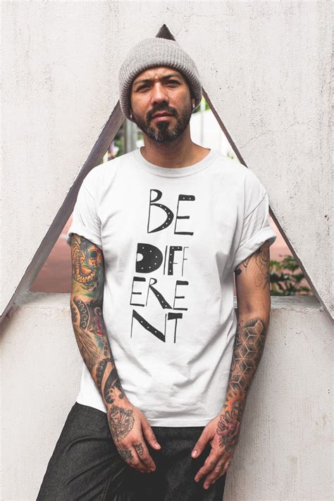 Be Different Shirt Quote Print Inspirational Quote Tee Be Etsy