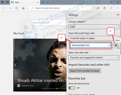 How To Change Homepage In Edge Browser Windows 10