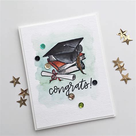 Watercolor Graduation Card Cuteconservative