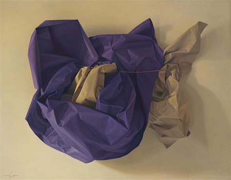 Claudio Bravo (1936-2011) , Purple and Beige Paper ...