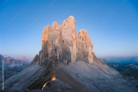 Stunning View Of The Three Peaks Of Lavaredo Tre Cime Di Lavaredo