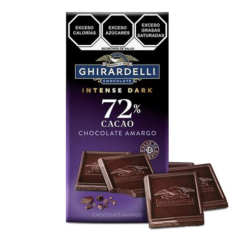 Chocolate Amargo Ghirardelli Intense Dark 72 Cacao 100 G Walmart
