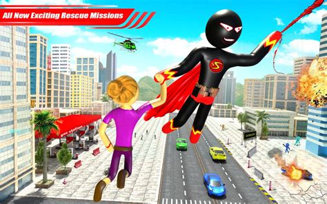 Stickman Ninja Rope Hero Game Gangster Crime City For Android Apk