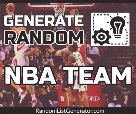 We added a small feature, click the team name text with the mouse, it will automatically select the. Random NBA Team Generator