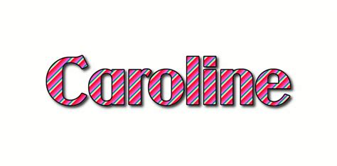 Caroline Лого Бесплатный инструмент для дизайна имени от Flaming Text