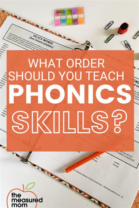 What Order Should You Teach Phonics Skills 2022