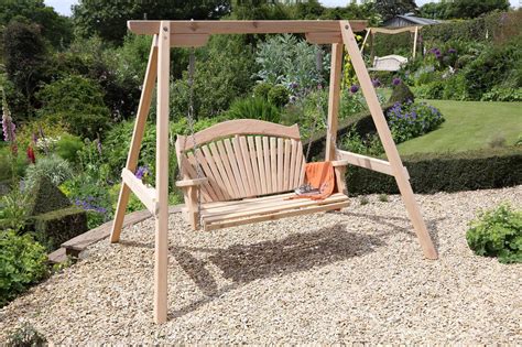 Rhs Serenity Garden Swing Seat In Western Red Cedar Sitting Spiritually
