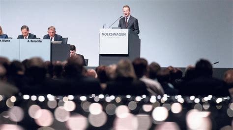 Volkswagen Abrechung der Aktionäre auf der Hauptversammlung bleibt