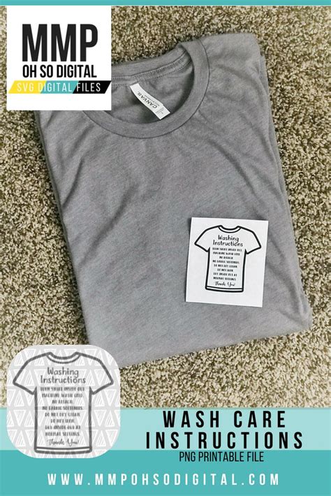 Making a punch card for your business would be extremely beneficial if you'd like to boost your sales and spread the word of the products and merchandise you offer. T-Shirt Care Instructions, Printable Care Cards, Printable PNG File, Shirt Care Directions ...