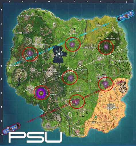 Fortnite Corrupted Zones Locations Playstation Universe