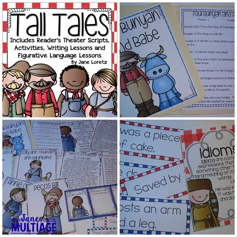 Tall Tales Readers Theater Activities And Figurative Language