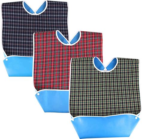 Newthinking 3 Pack Adult Bibs For Eating Adult Bibs With