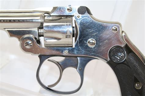 Sandw Smith And Wesson 32 Safety Hammerless Double Action Revolver Antique