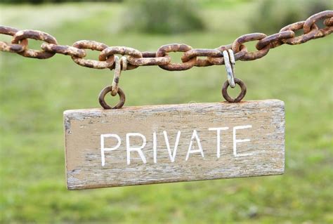 110 Private Sign Hanging Chain Stock Photos Free And Royalty Free Stock