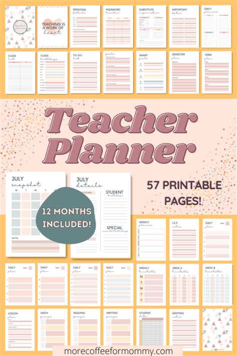 Teacher Planning Binder Teacher Planner Free Teacher Lesson Planner
