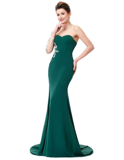 Grace Karin Asymmetrical Long Sleeve Evening Dress Fashion Design Store