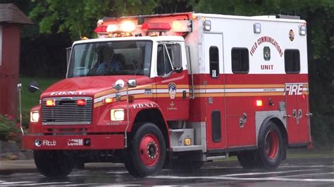 Fdny Brand New Command Tactical Unit And Field Comm 1 Responding Youtube
