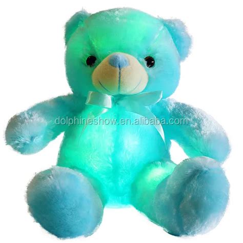 30cm Adorable Night Light Up Teddy Bear Plush Toy Fashion Kids Stuffed