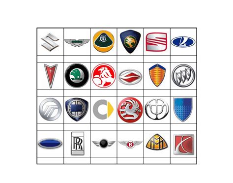 Car Logos, Tier 2