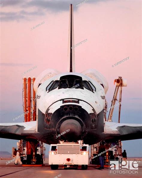 Towing Space Shuttle Atlantis Stock Photo Picture And Rights Managed