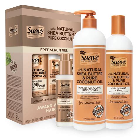 Suave Professionals For Natural Hair Curl Conditioner Gel Serum