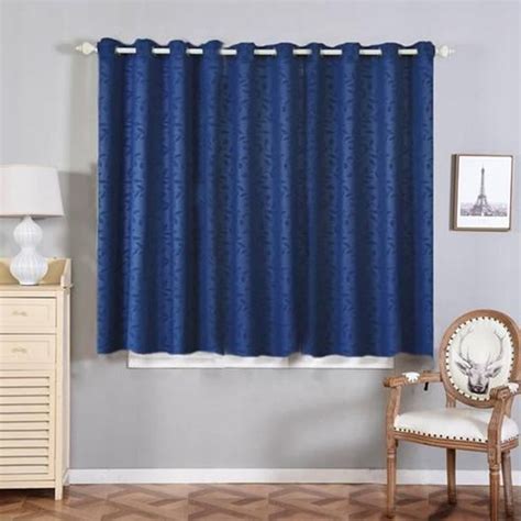 Navy Blue Blackout Curtains 2 Packs Embossed Curtains 52 X 64 Inch