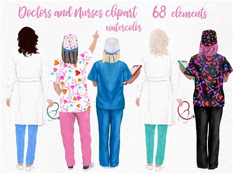 Doctors Clipart Nurses Clipart Doctor Scrubs Nurses Scrubs Nurse T