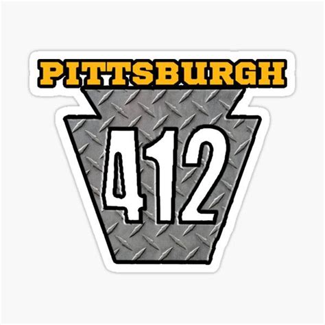 Pittsburgh 412 Steel Area Code Keystone 2 Shirts Stickers Ts By