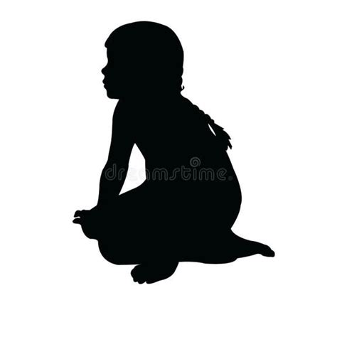 Girl Kneeling Silhouette Stock Illustrations 443 Girl Kneeling