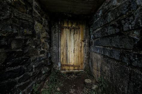 Spooky Wooden Door Stock Image Image Of Locked Grunge 83463191