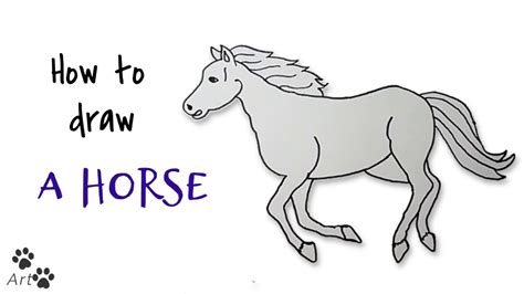 How To Draw A Horse Kako Nacrtati Konja Youtube