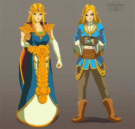 Esta Imagen Fanmade Nos Muestra Los Posibles Diseños De Zelda En Zelda