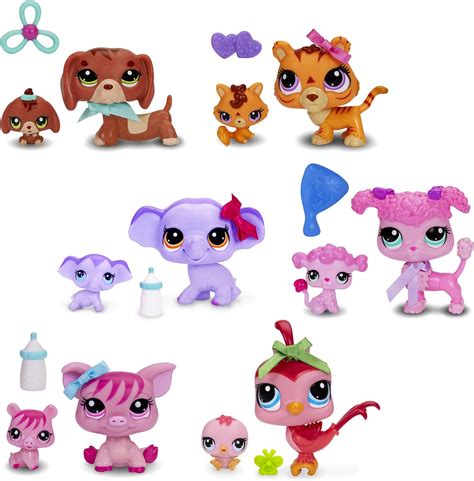 Littlest Pet Shop Mother And Baby Pet Pairs Complete Set Of 6 Amazon