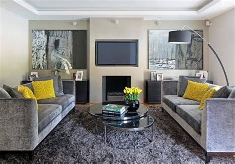 Gray And Yellow Living Rooms Photos Ideas And Inspirations