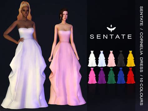 Sentate Corneliabridalgown2019 Sims 4 Wedding Dress Sims 4 Clothing