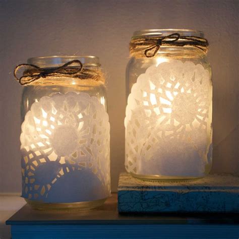 Decorative Doily Candleholders Candle Holders Diy Floral Mirror Diy