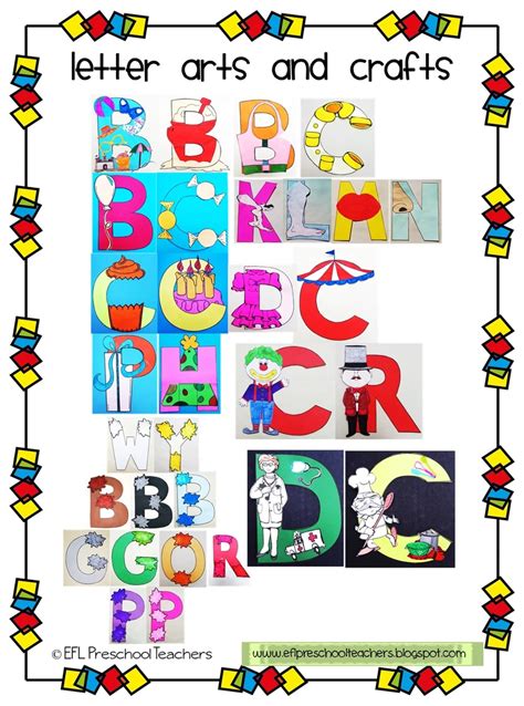 Alphabet Letters Arts And Crafts Letter Art Arts And Crafts