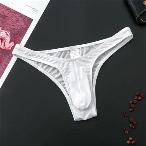 Men Bikini Elastic Bulge Pouch Low Rise G String Briefs Swimwear Thong Underwear 899 Picclick