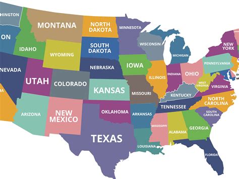States In Usa Map Zone Map