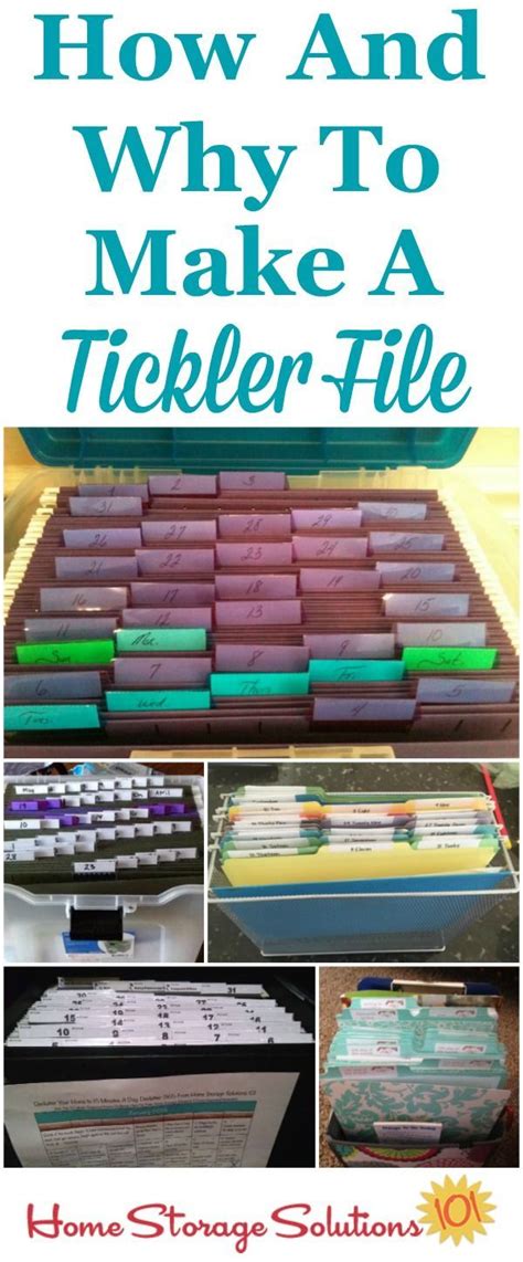 Learn to organize a foolproof home filing and storage system for all of your papers, so you never lose what you need. How (& Why) To Create A Tickler File | Organizing ...