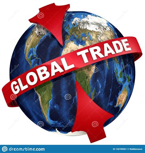 Global Trade. 3D Illustration Stock Illustration - Illustration of white, illustration: 126789061