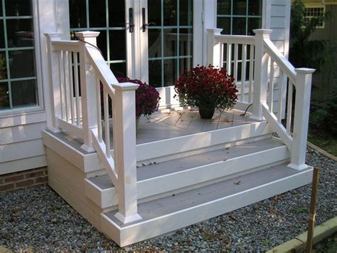 Vinyl Porch Railing On An Azek Composite Porch By Elyria Fence Inc In