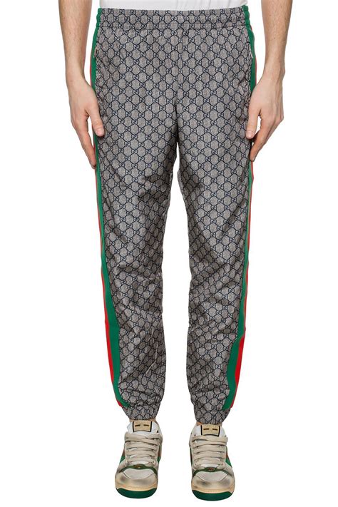 Gucci Synthetic Web Jogging Pants In Brown For Men Lyst