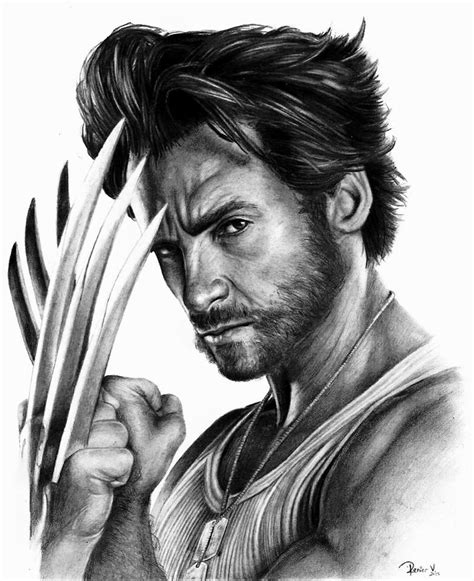 Personalized Wolverine Art Aka Logan X Men Wolverine Hugh Jackman
