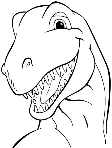 Animal Dinosaurs Tyrannosaurus Rex Coloring Sheets Free Printable For