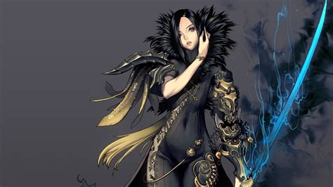 Wallpaper Illustration Anime Girls Sword Blade Soul Mythology Blade And Soul Jin Verrel
