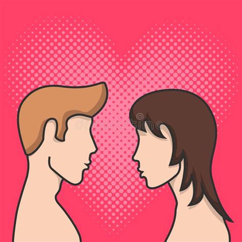 A Guy In Love With A Girl Romantic Thoughts About A Girl Stock Vector
