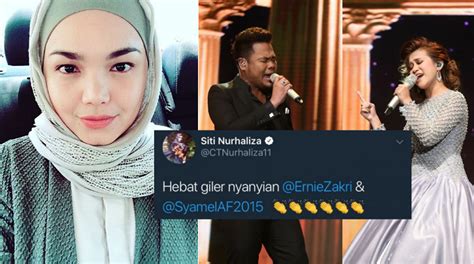 Begitupun dia enggan memberi sebarang ulasan kerana tidak mengetahui dengan lebih mendalam apa sebenarnya yang terjadi. Siti Nurhaliza Kagum Persembahan Ernie-Syamel - Gosip ...