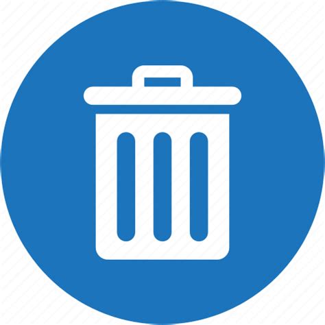 Bin Cancel Circle Delete Garbage Remove Trash Icon